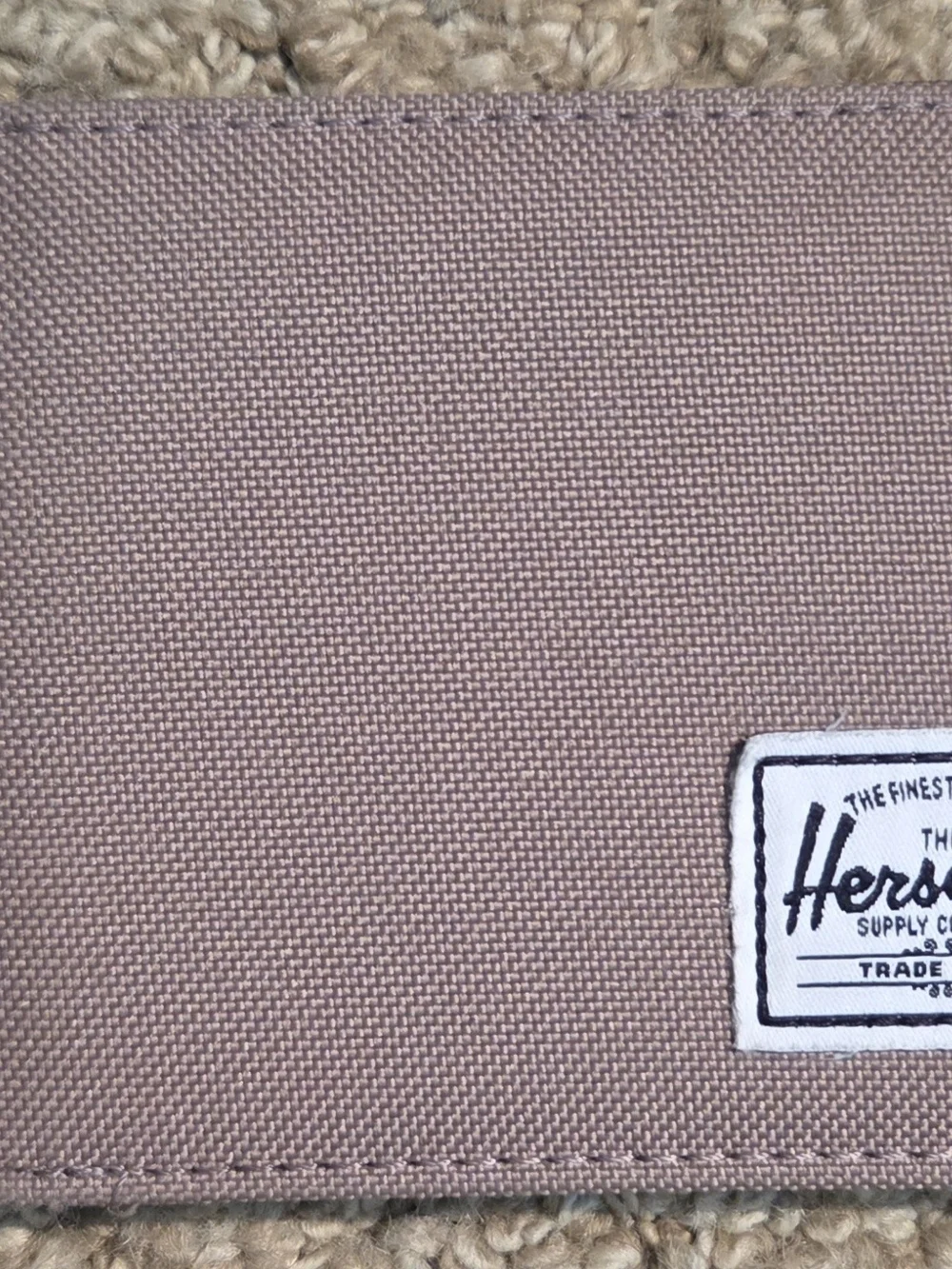 Herschel Supply Co. RFID Tan Beige Bifold Wallet Crosshatch Colorway